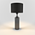 Elegant Black Gratia Table Lamp 3D model small image 1