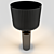 Elegant Black Gratia Table Lamp 3D model small image 2