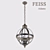 Feiss Adams 4-Light Chandelier 3D model small image 1