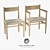 Modern Danish Design Chairs 3D model small image 1