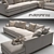 Eros Flexform Sofa: Stylish and Spacious 3D model small image 1
