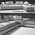 Eros Flexform Sofa: Stylish and Spacious 3D model small image 2