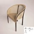 Elegant Elektra Wood Chair 3D model small image 1