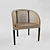 Elegant Elektra Wood Chair 3D model small image 3
