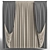 Elegant Trio of Curtains 3D model small image 1