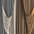 Elegant Trio of Curtains 3D model small image 3