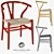 Elegant Wegner Wishbone Chair 3D model small image 1