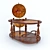 Elegant Globe Bar Cabinet 3D model small image 3
