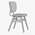 Ergonomic Cafe Chair: Improved Materials 3D model small image 3