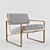Luxury Custom Lounge Armchair 3D model small image 1