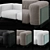 Glas Italia Crystal Sofa: Sleek Elegance 3D model small image 2