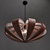 Modern Pendant Chandelier - Remus Small 3D model small image 1