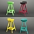 VOCA Comb Bar Stool 3D model small image 2