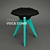 Voca Noise Stool: Sleek and Sustainable 3D model small image 1