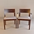 Elegant Tonon Tendence Leather Chair 3D model small image 2