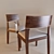 Elegant Tonon Tendence Leather Chair 3D model small image 3