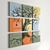 Wooden Ceramic Wall Decor 3D model small image 1
