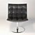 Elegant Turkana Swivel Chair 3D model small image 2