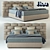 Elegant Flou Majal Bed 3D model small image 1