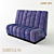 Velvet Lounge Sofa: Subberjean 3D model small image 3