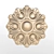 Elegant Rosette Carving 3D model small image 1