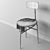 Sleek Black Afteroom Chair 3D model small image 2