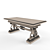 Exquisite Exotic Wood Inlaid Table 3D model small image 2