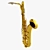  Selmer Mark V Baritone Saxophone 3D model small image 1