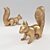 Title: Protein Sculpture: Cards & 242,086 Polygons 3D model small image 1