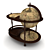 Globe Mini Bar Table 3D model small image 2