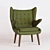 Cozy Papa Bear Chair 3D model small image 1