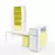 Vibrant Office Furniture Set 3D model small image 1