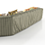 Cozy Comfort Big Cloth Sofa 3D model small image 2