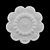 Elegant Rosette Ceiling Tile 3D model small image 1