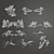 Elegant Wall Ornament Set 3D model small image 3