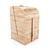 Versatile Cedar Square Fitobochka 3D model small image 1