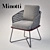 Modern Rivera Little Armchair: Sleek Elegance in Minotti 3D model small image 1