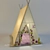 Kids' Textile Shelter Tent 3D model small image 1