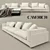 Stylish Brooks 2-Seater Sofa 3D model small image 1