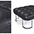 Sleek VIO Leather Poof with Metal Legs 3D model small image 2