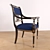 Armando Rho Classic Dining Chair 3D model small image 2