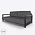 Stylish Sofa Bed with Euro Mechanism | Inger 3D model small image 1