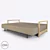Stylish Sofa Bed with Euro Mechanism | Inger 3D model small image 3