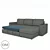 Brook Corner Sofa Bed 3D model small image 2