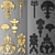 Artistic Stucco Decor Set 3D model small image 1