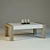 Modern White Oak Tacoma Coffee Table 3D model small image 1