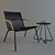 SIDD LOUNGE: Sleek Chair and Table Combo 3D model small image 1