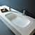 Teuco Outline Sink - Customizable 1600x530x80 3D model small image 1