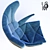 UMOS Comfort Armchair 3D model small image 2