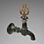 Sleek Polished Faucet 3D model small image 1